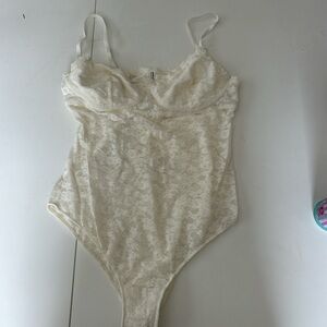 Aerie Lace Bodysuit in Ivory